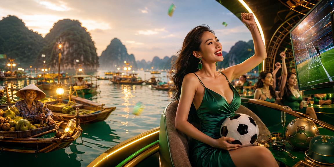 Người hâm mộ xem kèo cược tại lễ hội bên vịnh Hạ Long